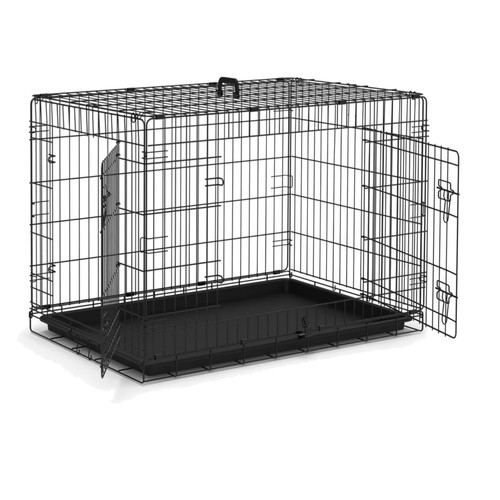 Portable dog crate - crate, black