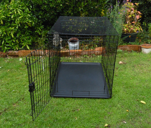 Folding dog cage crate large - folding, x-large