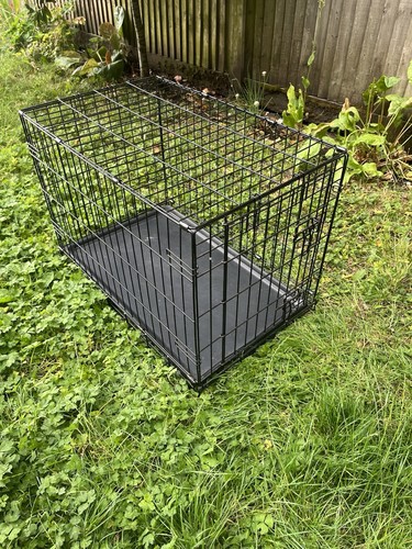 Dog crate medium black - medium,