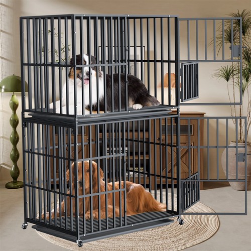 Sturdiness stackable dog - stackable, cage