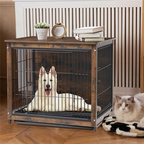 Wood metal dog crate - 30",