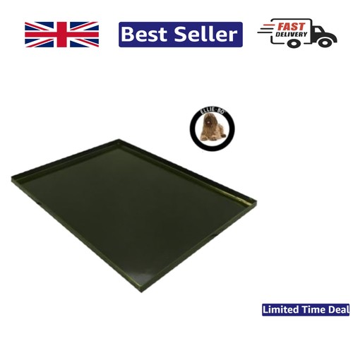 Elegant black galvanized tray - black,